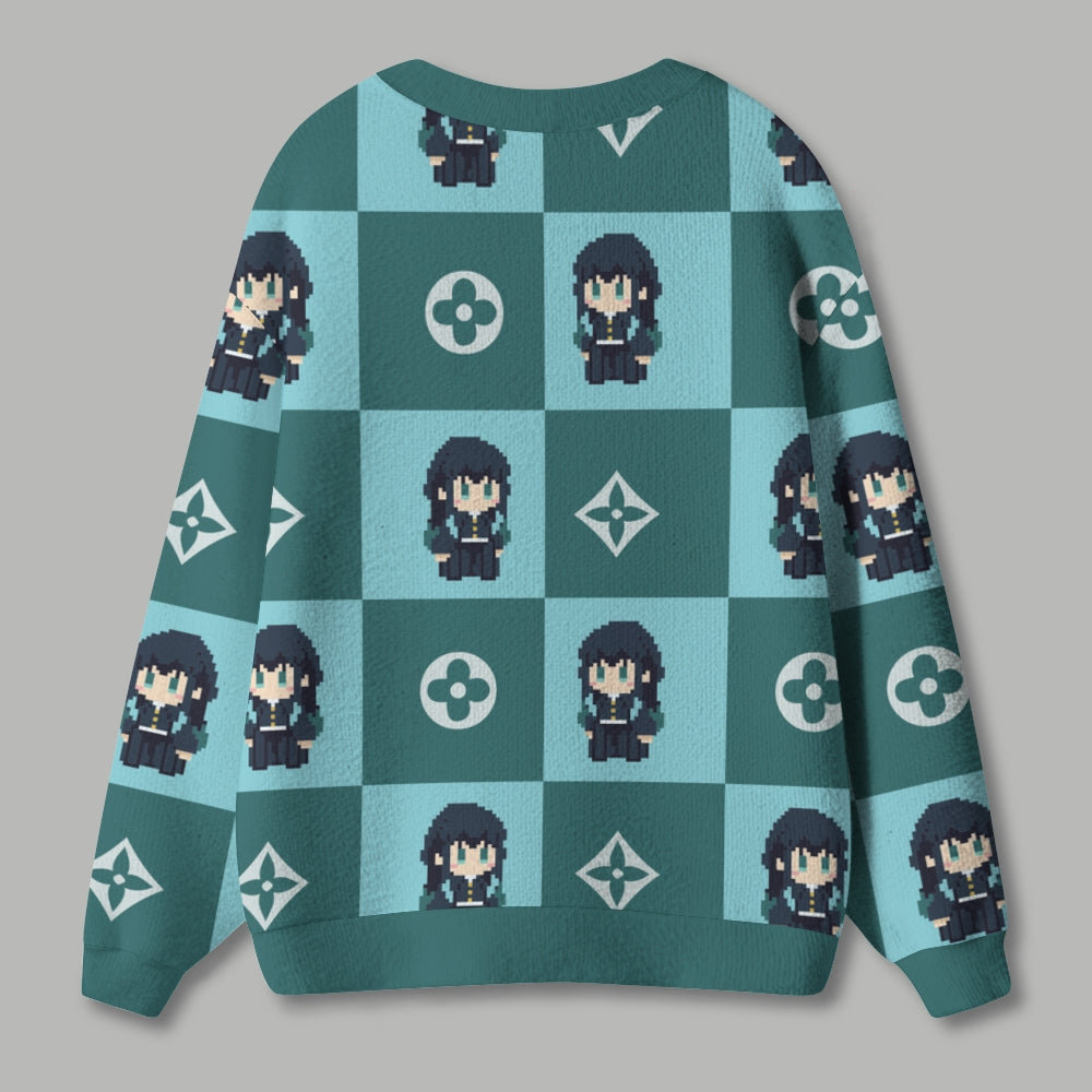 Demon Slayer anime Knitted cardigan