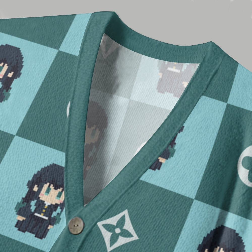 Demon Slayer anime Knitted cardigan