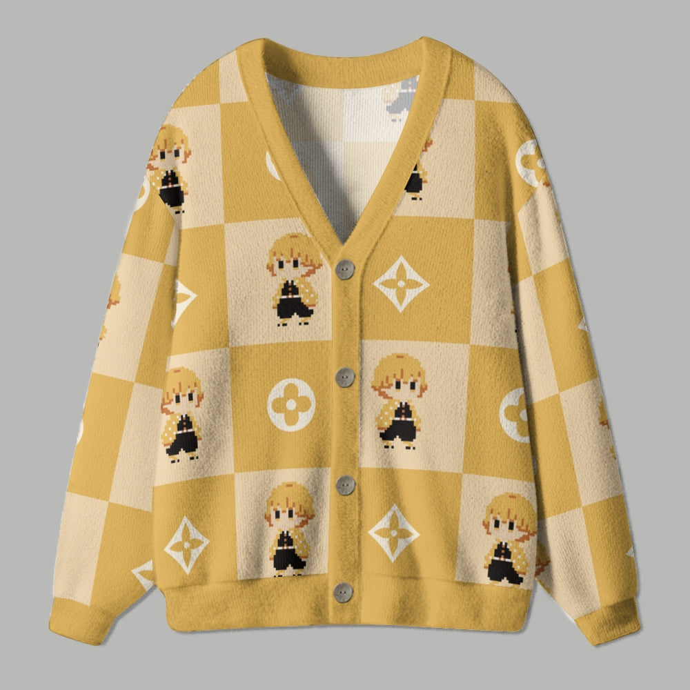 Demon Slayer anime Knitted cardigan