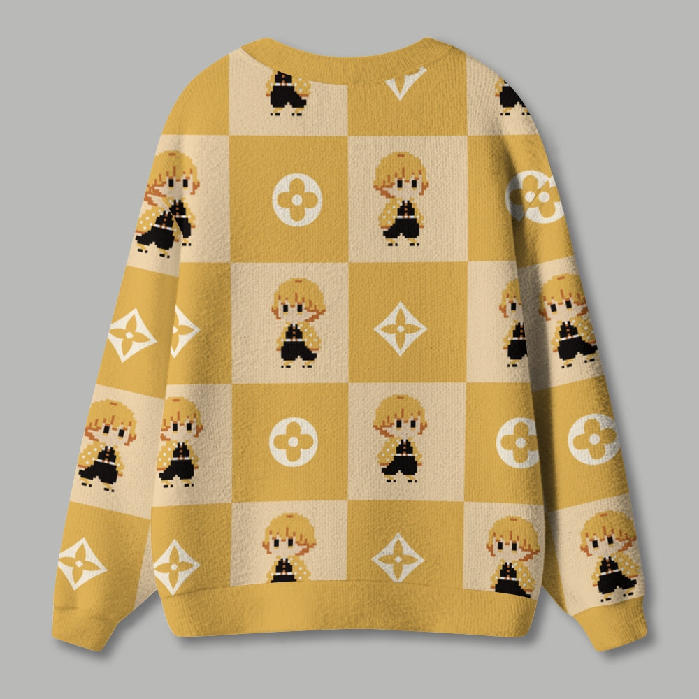 Demon Slayer anime Knitted cardigan
