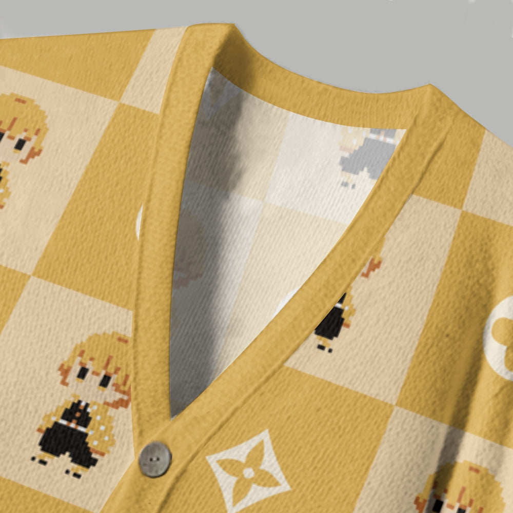 Demon Slayer anime Knitted cardigan