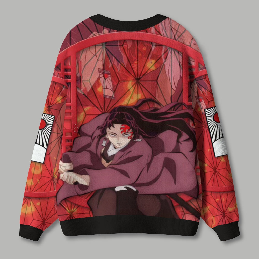 Demon Slayer anime Knitted cardigan