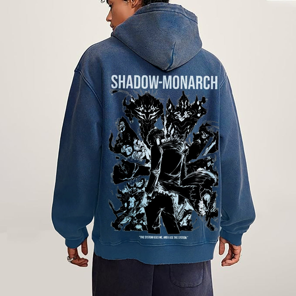 Casual Washed Hoodie solo leveling