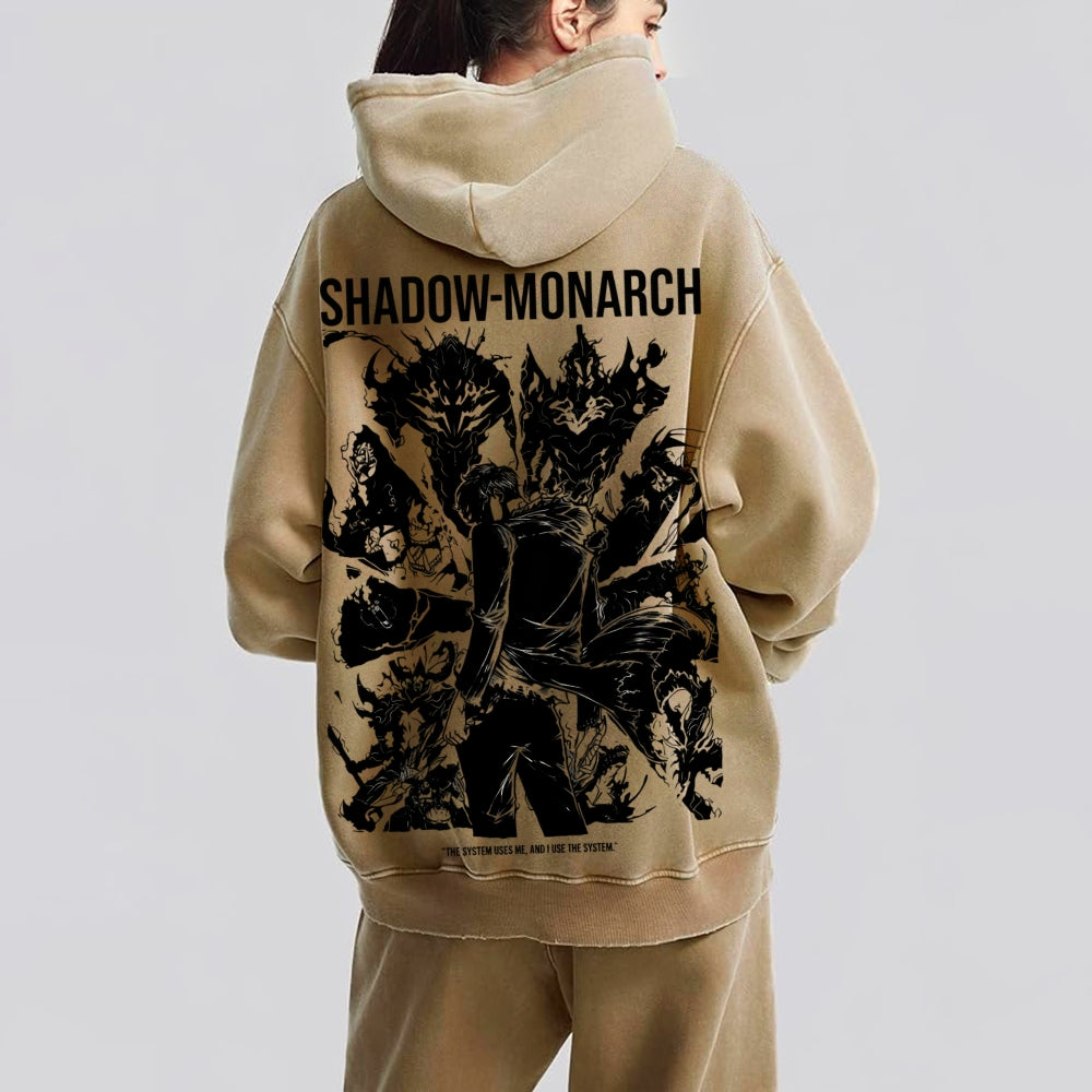 Casual Washed Hoodie solo leveling