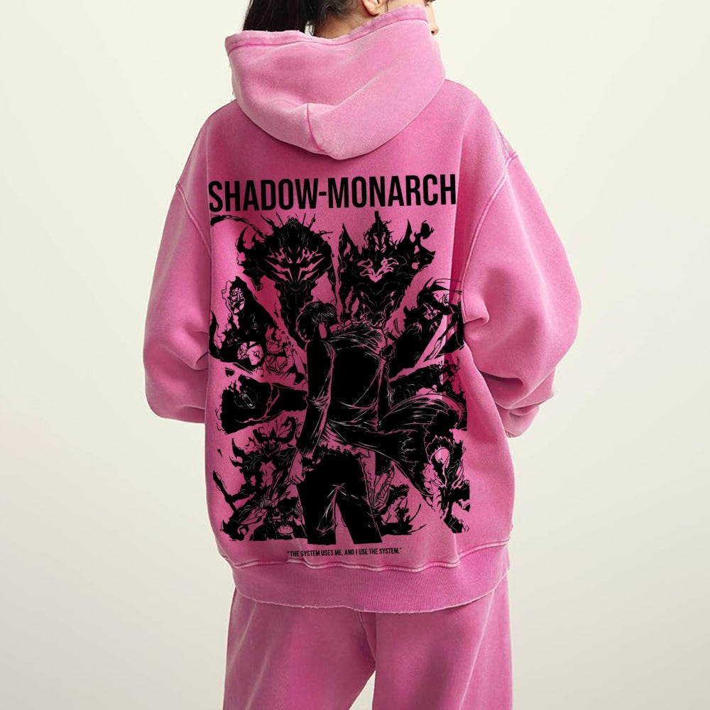 Casual Washed Hoodie solo leveling