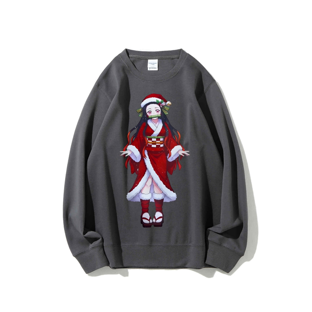 Casual Crewneck Sweatshirt Demon Slayer