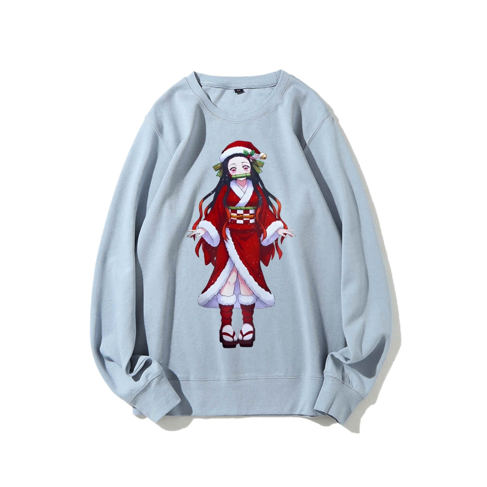 Casual Crewneck Sweatshirt Demon Slayer