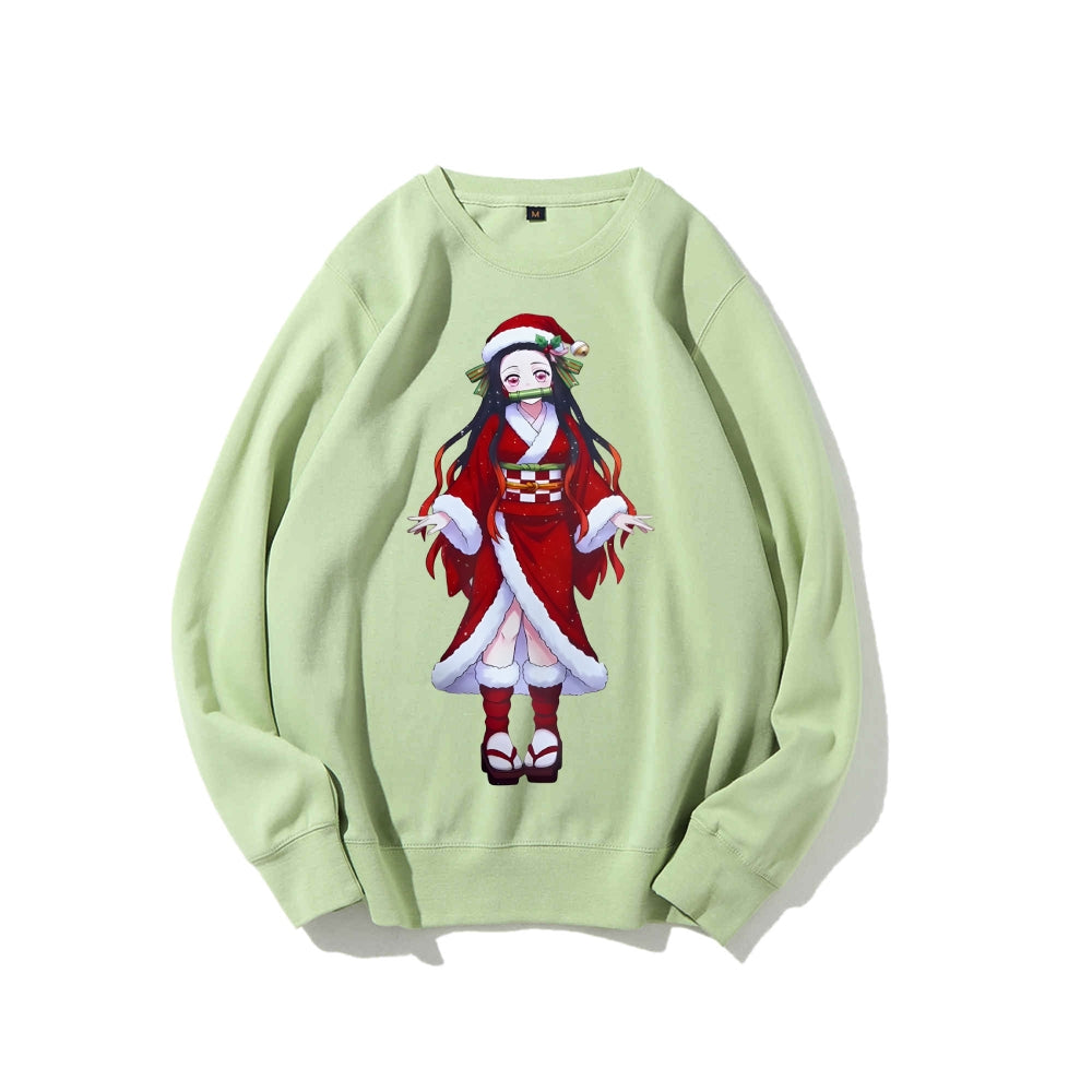 Casual Crewneck Sweatshirt Demon Slayer