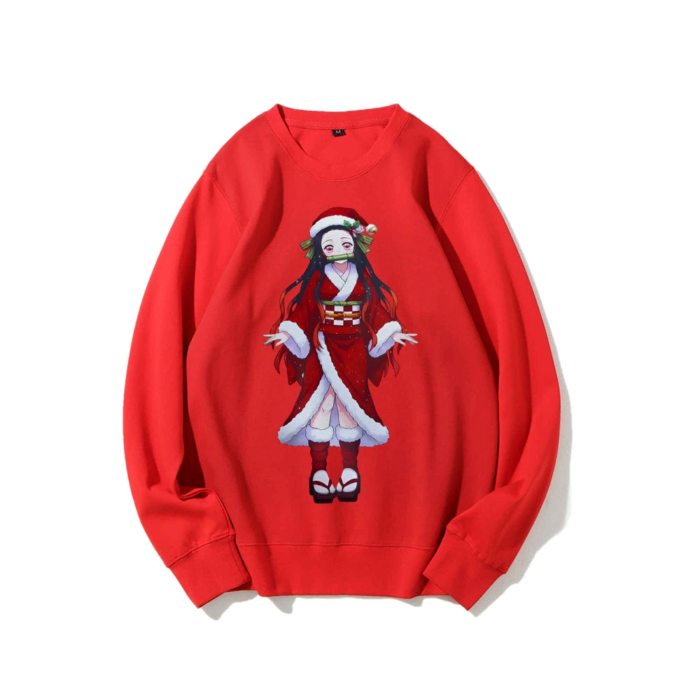 Casual Crewneck Sweatshirt Demon Slayer