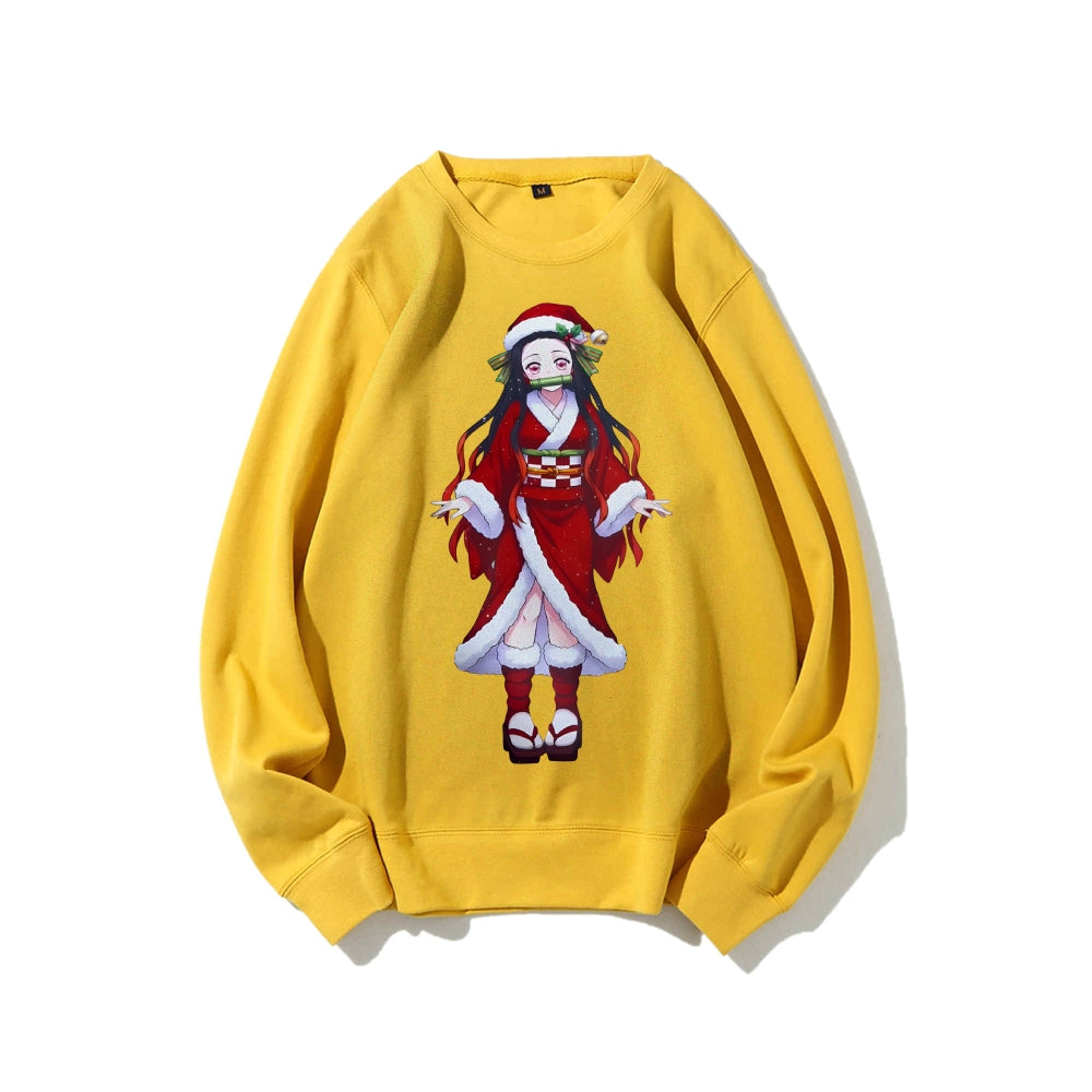 Casual Crewneck Sweatshirt Demon Slayer