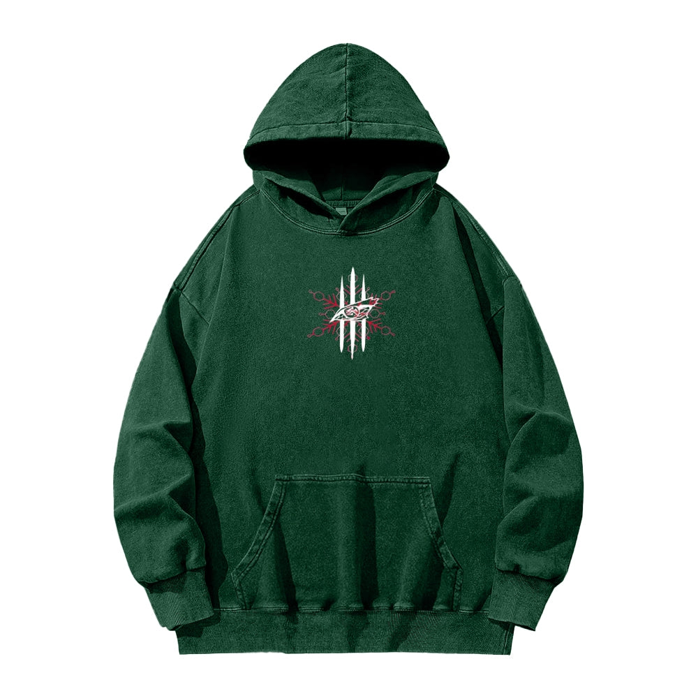Demon Slayer washed unisex anime hoodie