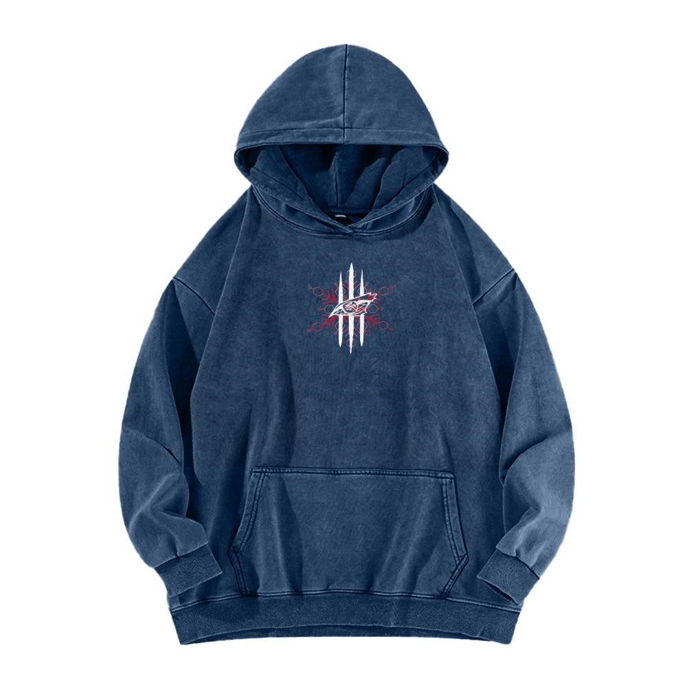Demon Slayer washed unisex anime hoodie