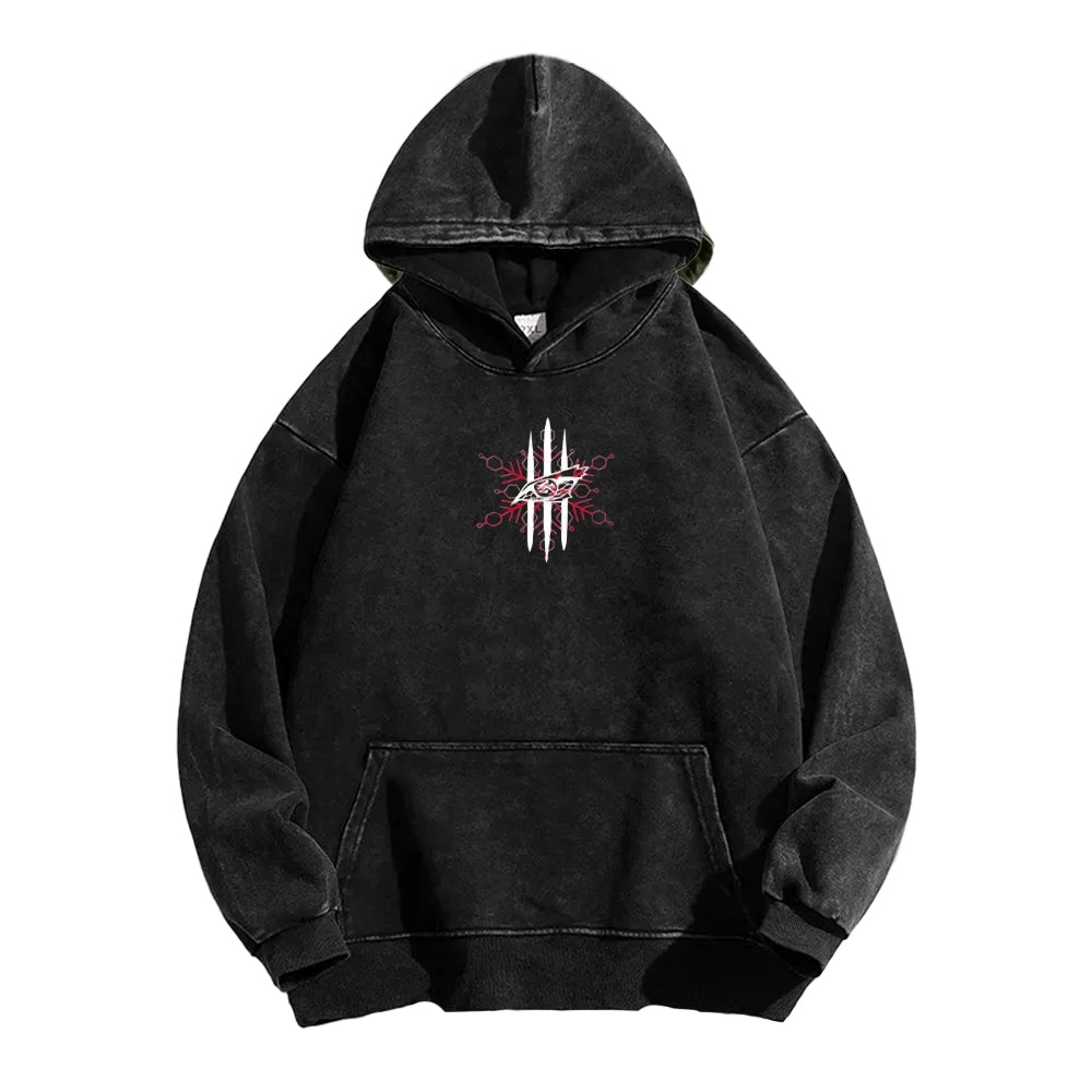 Demon Slayer washed unisex anime hoodie