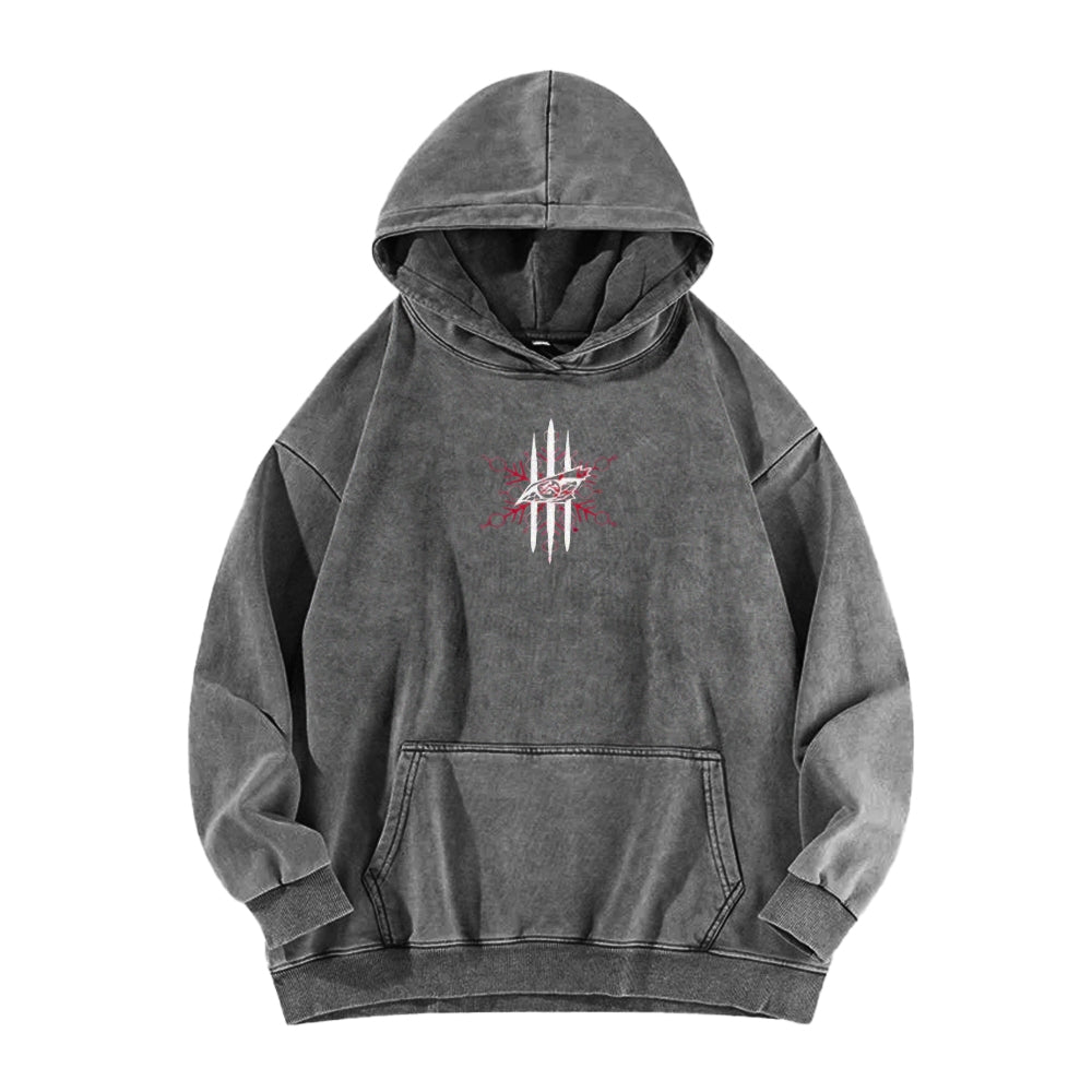 Demon Slayer washed unisex anime hoodie