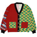 Ugly Cardigan Sweater Demon Slayer knitwear