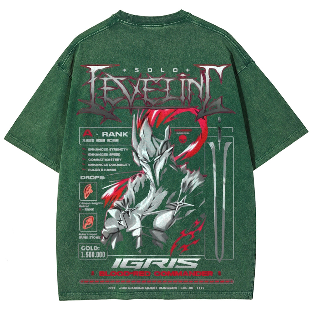 Unisex Fit Washed T-Shirt Solo leveling