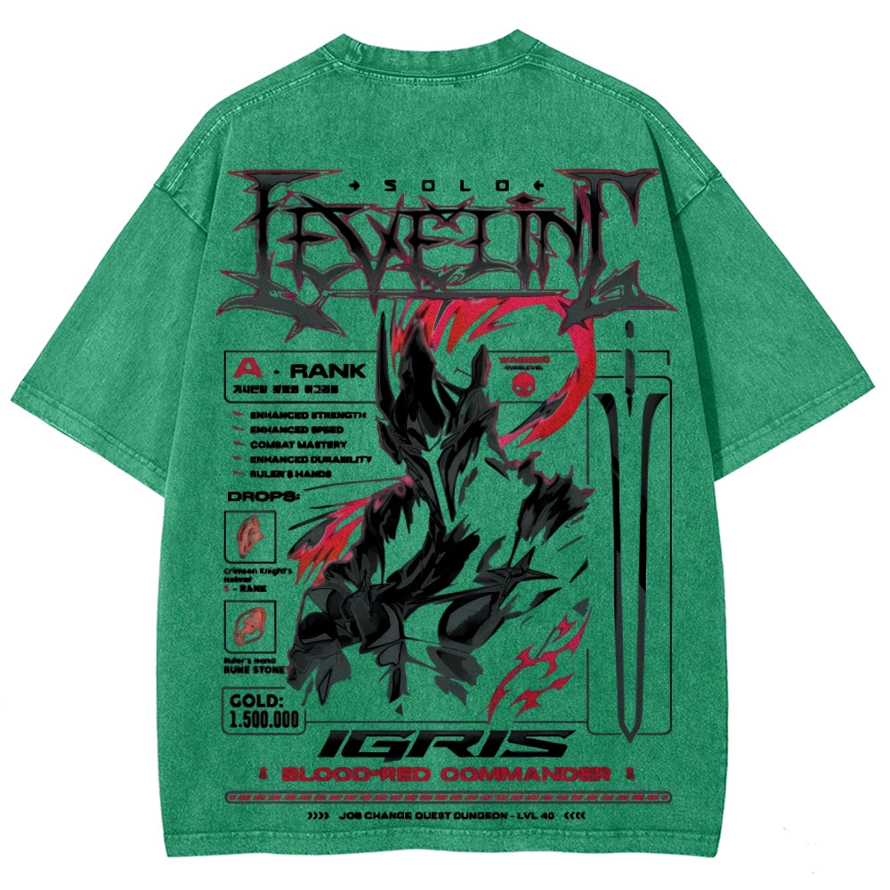Unisex Fit Washed T-Shirt Solo leveling