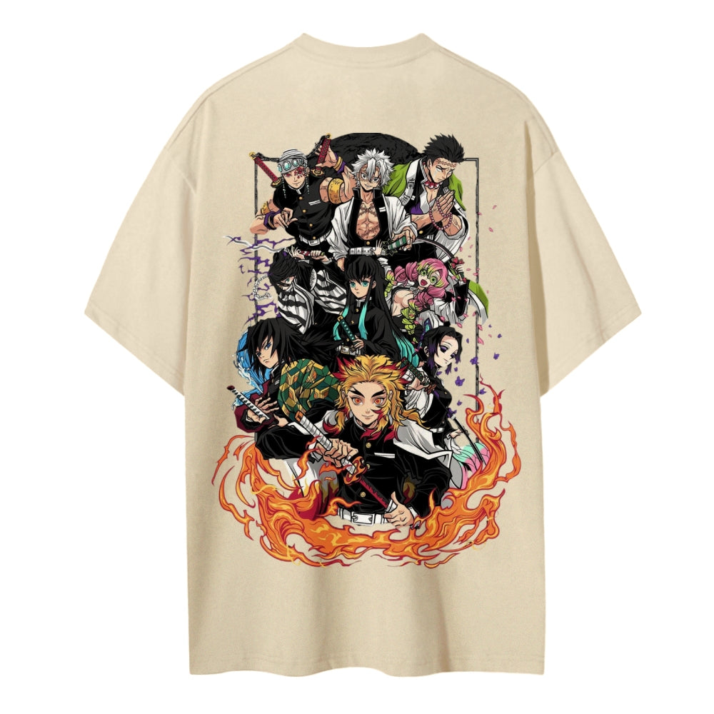 Demon Slayer Pure Cotton Unisex Crew Neck Anime T-Shirt