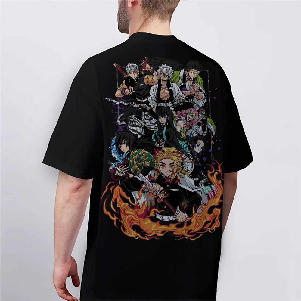 Demon Slayer Pure Cotton Unisex Crew Neck Anime T-Shirt