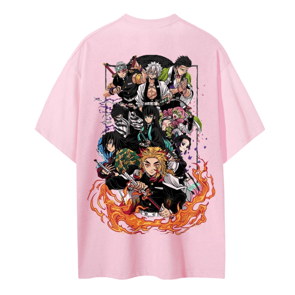 Demon Slayer Pure Cotton Unisex Crew Neck Anime T-Shirt