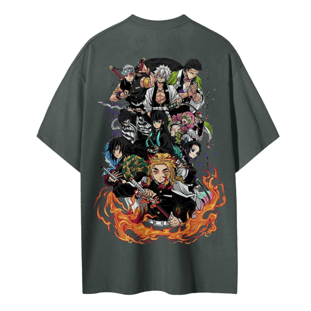 Demon Slayer Pure Cotton Unisex Crew Neck Anime T-Shirt