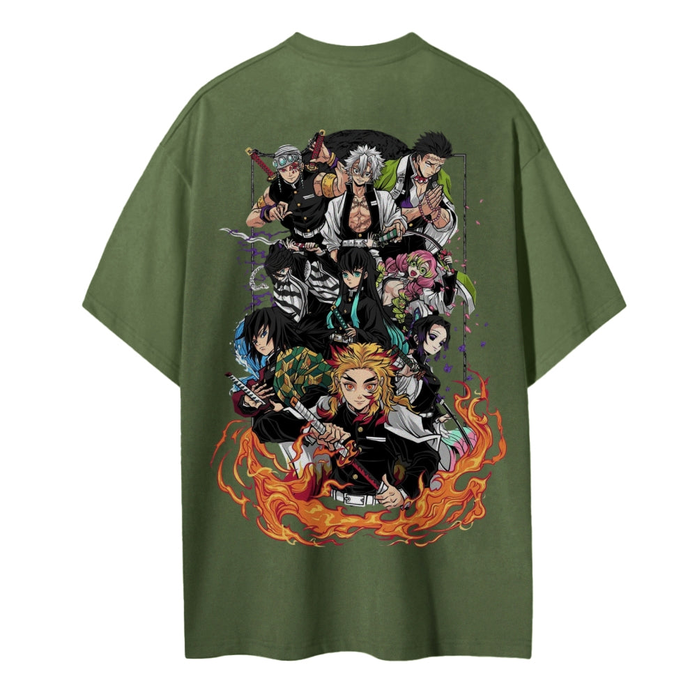 Demon Slayer Pure Cotton Unisex Crew Neck Anime T-Shirt