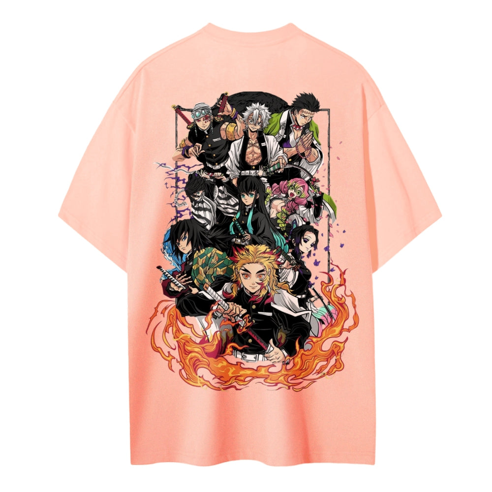 Demon Slayer Pure Cotton Unisex Crew Neck Anime T-Shirt