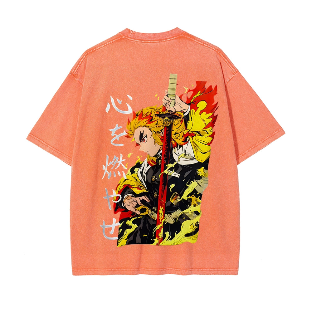 Vintage Oversized T-Shirt Demon Slayer
