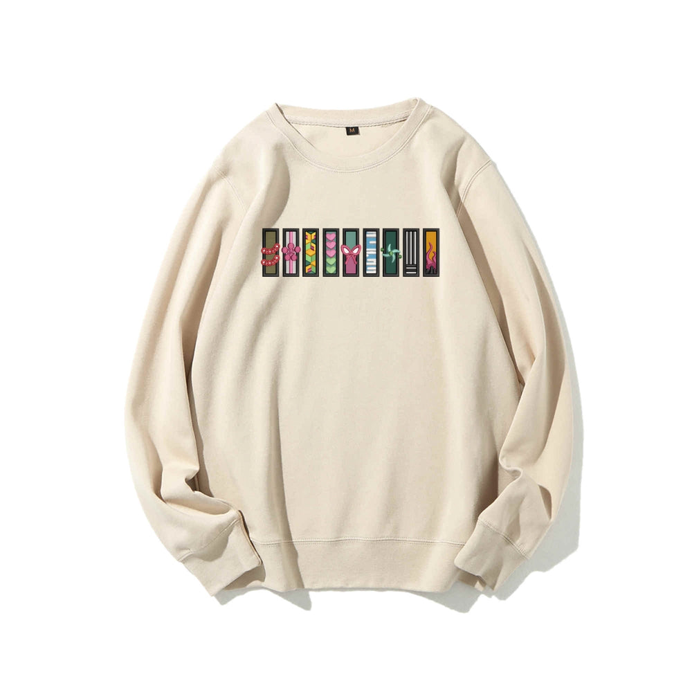 Casual Crewneck Sweatshirt Demon Slayer