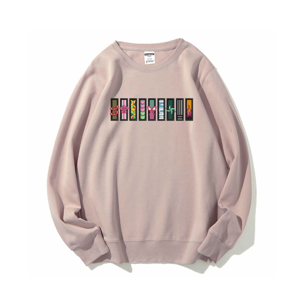 Casual Crewneck Sweatshirt Demon Slayer