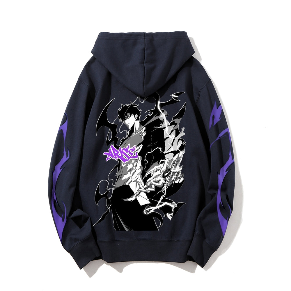 Unisex Casual Hoodie Sweatshirt solo leveling