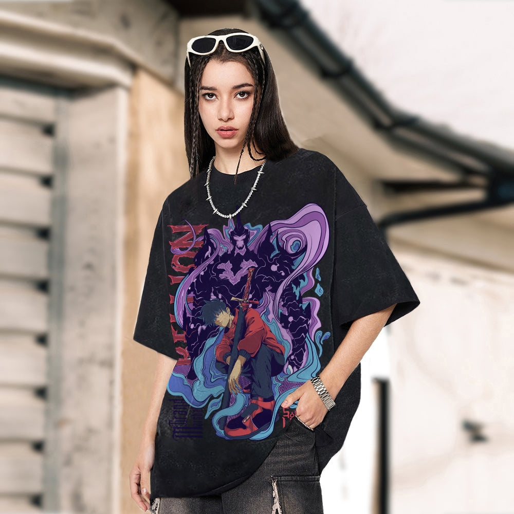 Unisex Vintage Washed Tee solo leveling