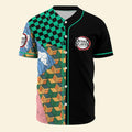 Demon Slayer anime baseball jersey