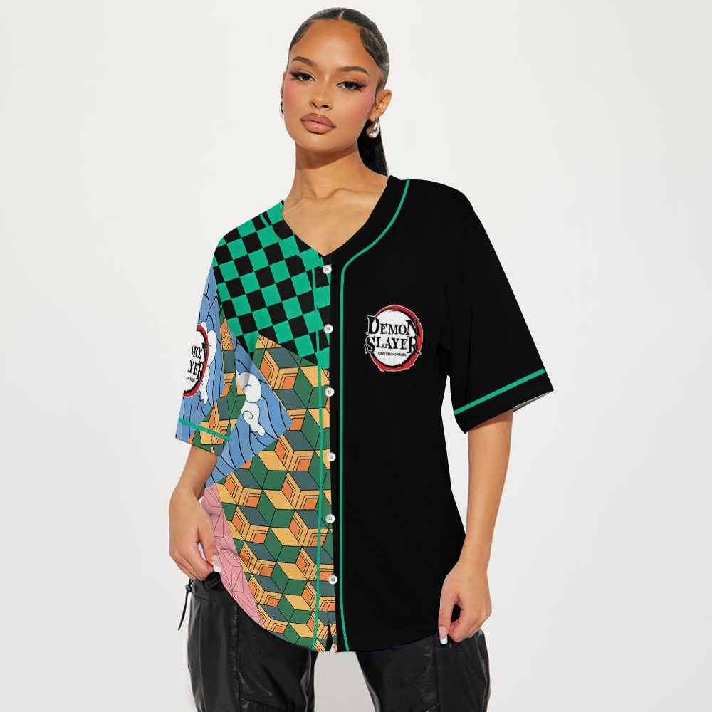Demon Slayer anime baseball jersey