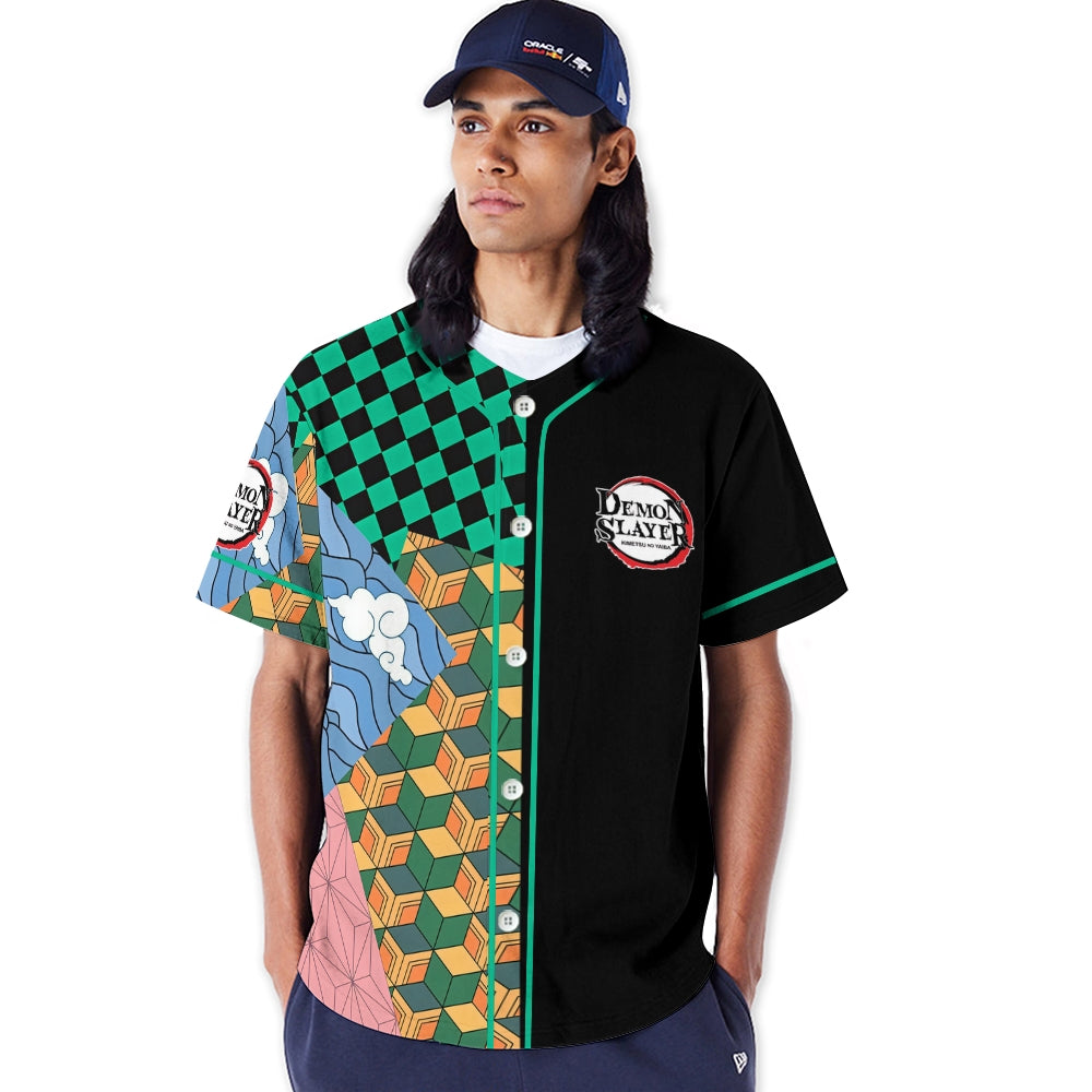 Demon Slayer anime baseball jersey