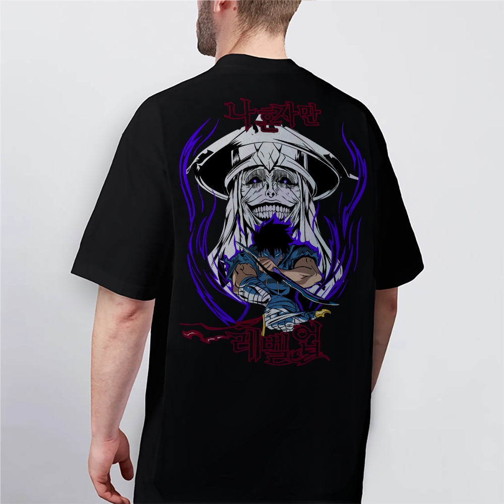 Solo Leveling Pure Cotton Unisex Crew Neck Anime T-Shirt