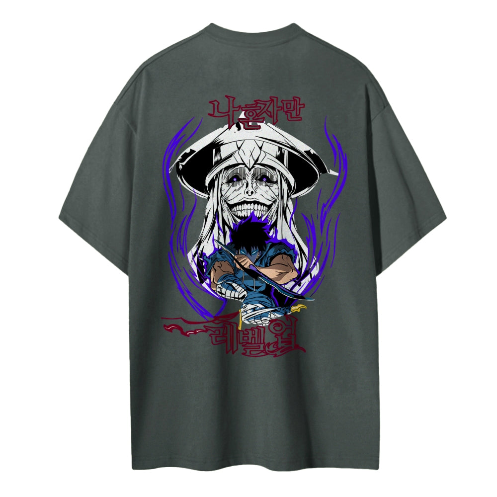 Solo Leveling Pure Cotton Unisex Crew Neck Anime T-Shirt