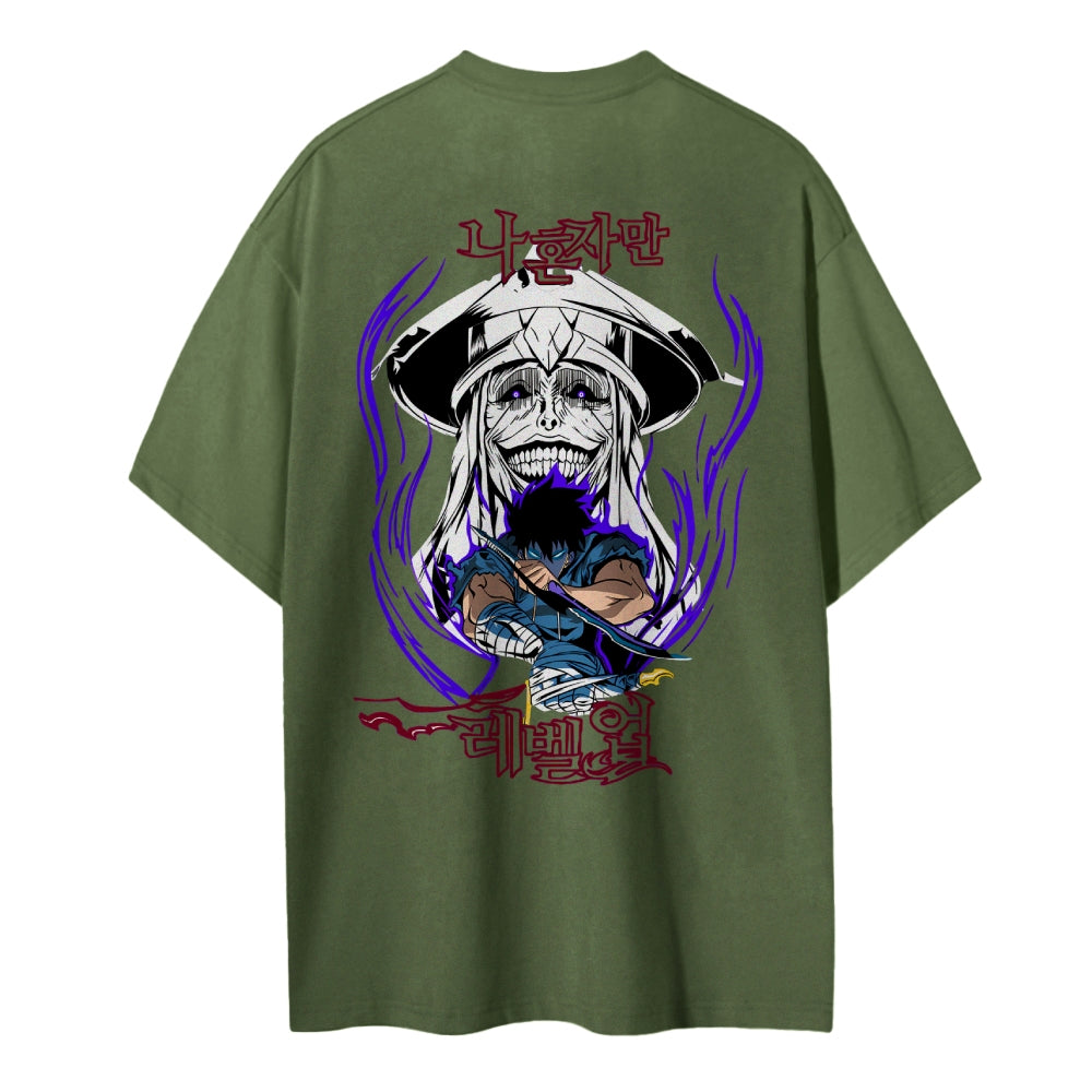 Solo Leveling Pure Cotton Unisex Crew Neck Anime T-Shirt