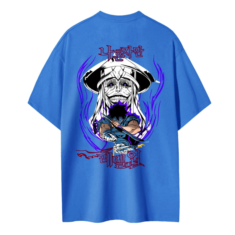Solo Leveling Pure Cotton Unisex Crew Neck Anime T-Shirt