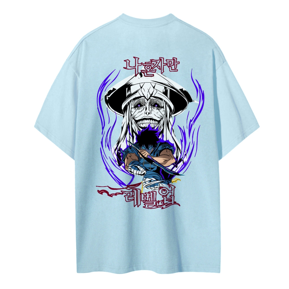 Solo Leveling Pure Cotton Unisex Crew Neck Anime T-Shirt