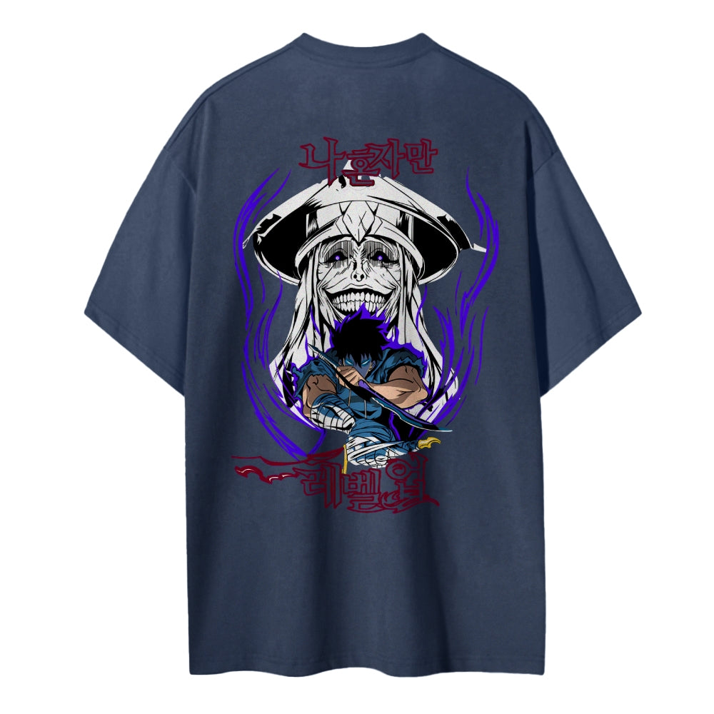 Solo Leveling Pure Cotton Unisex Crew Neck Anime T-Shirt