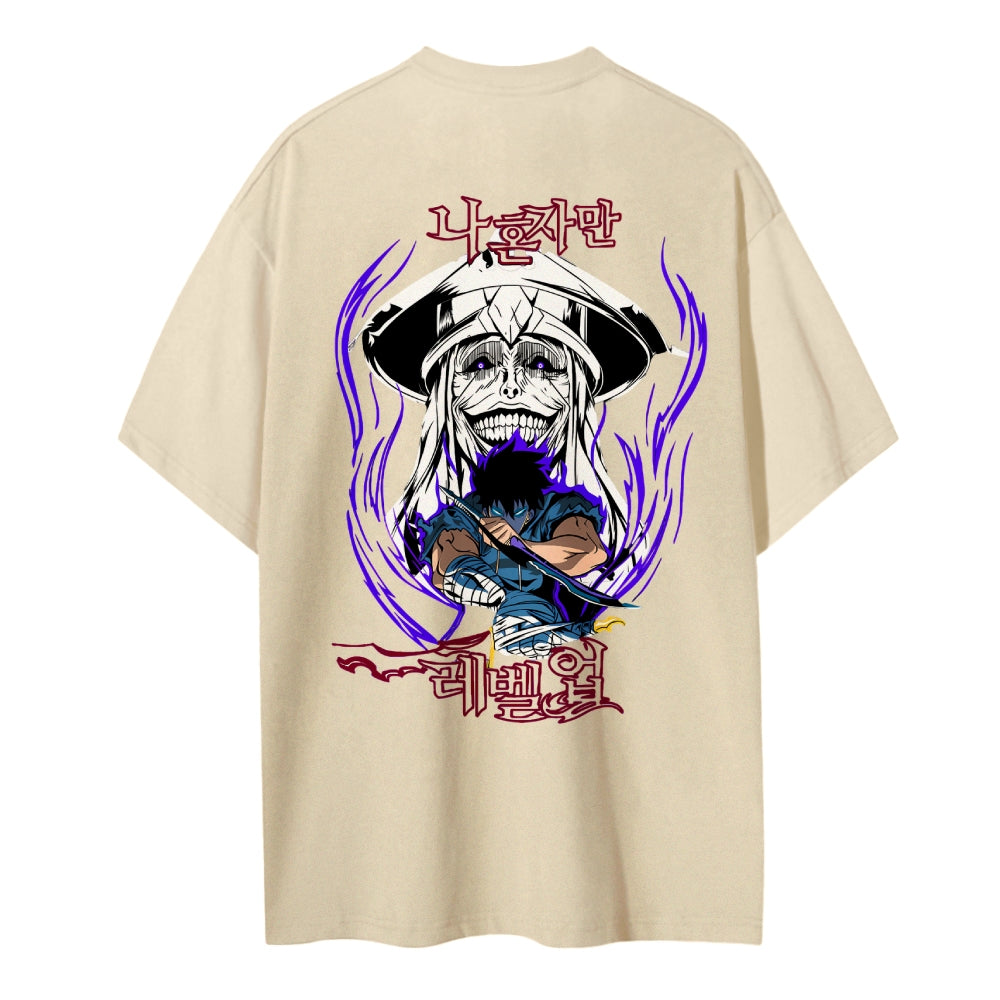 Solo Leveling Pure Cotton Unisex Crew Neck Anime T-Shirt