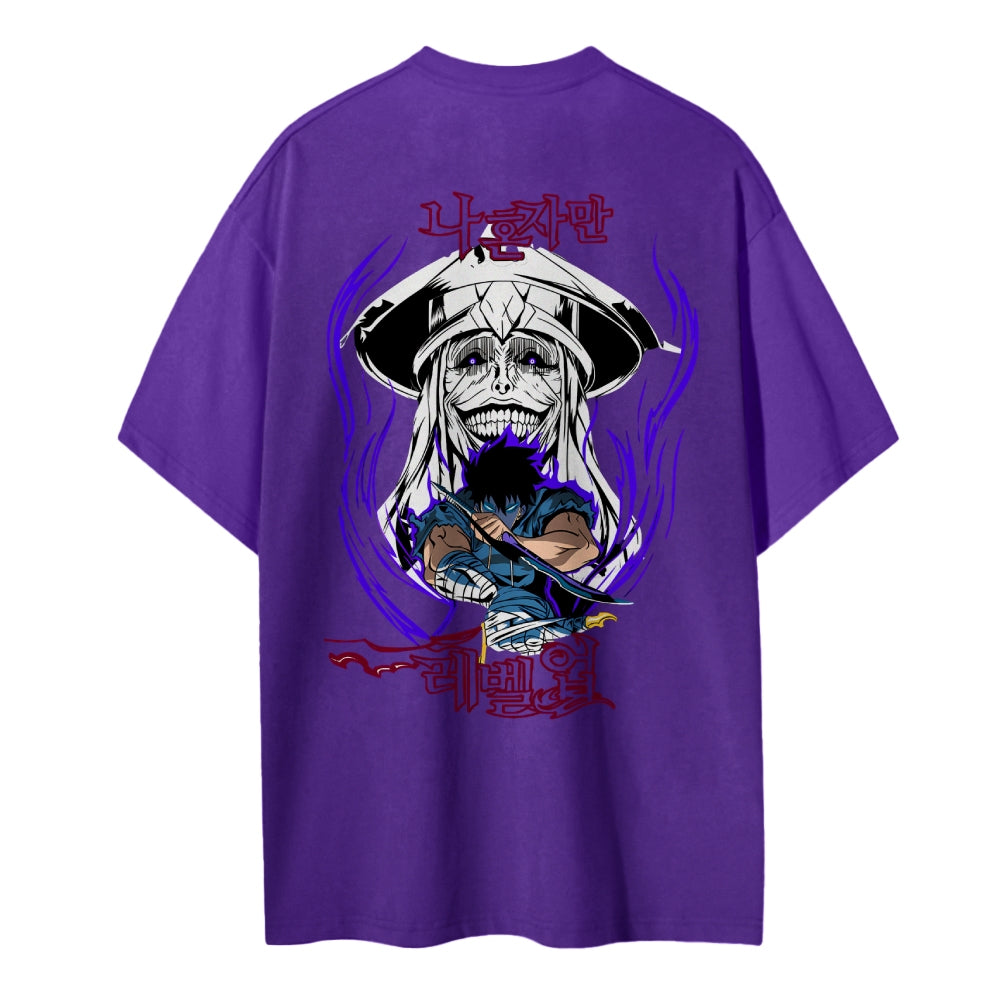 Solo Leveling Pure Cotton Unisex Crew Neck Anime T-Shirt