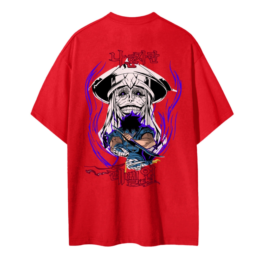 Solo Leveling Pure Cotton Unisex Crew Neck Anime T-Shirt