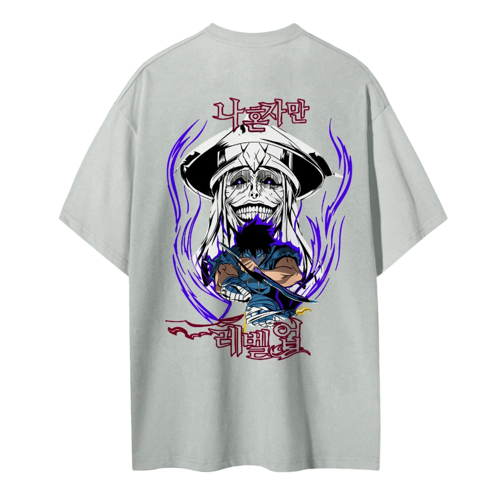 Solo Leveling Pure Cotton Unisex Crew Neck Anime T-Shirt