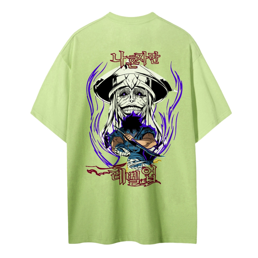 Solo Leveling Pure Cotton Unisex Crew Neck Anime T-Shirt