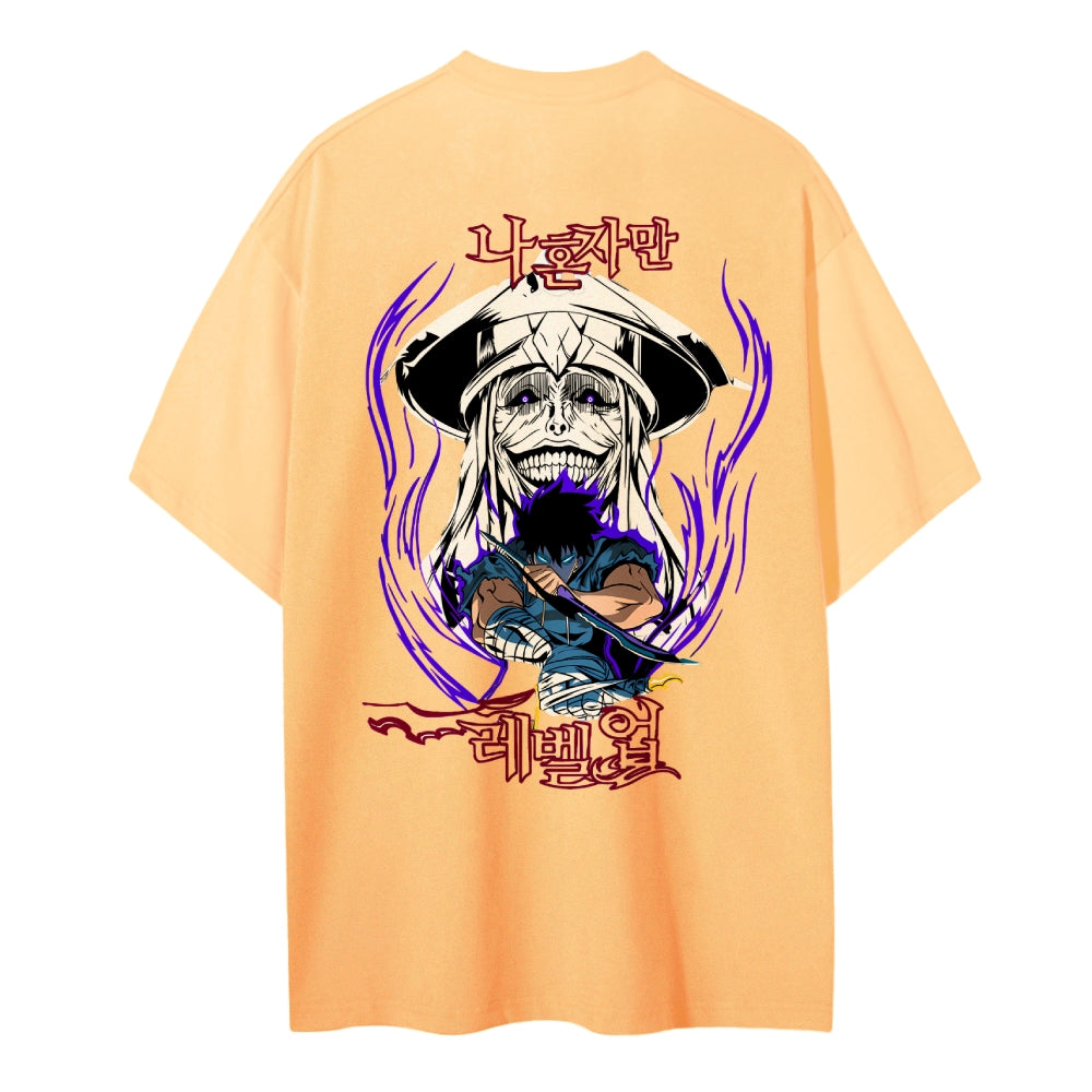 Solo Leveling Pure Cotton Unisex Crew Neck Anime T-Shirt