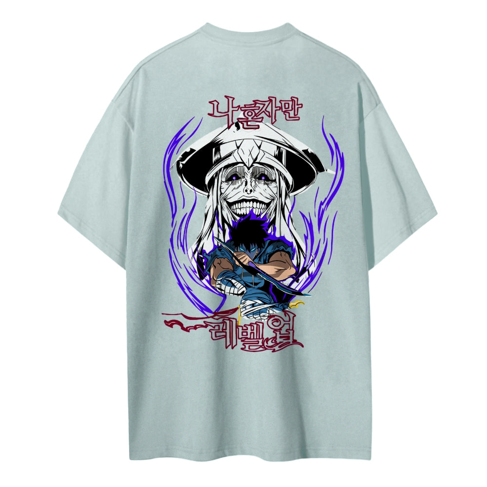 Solo Leveling Pure Cotton Unisex Crew Neck Anime T-Shirt
