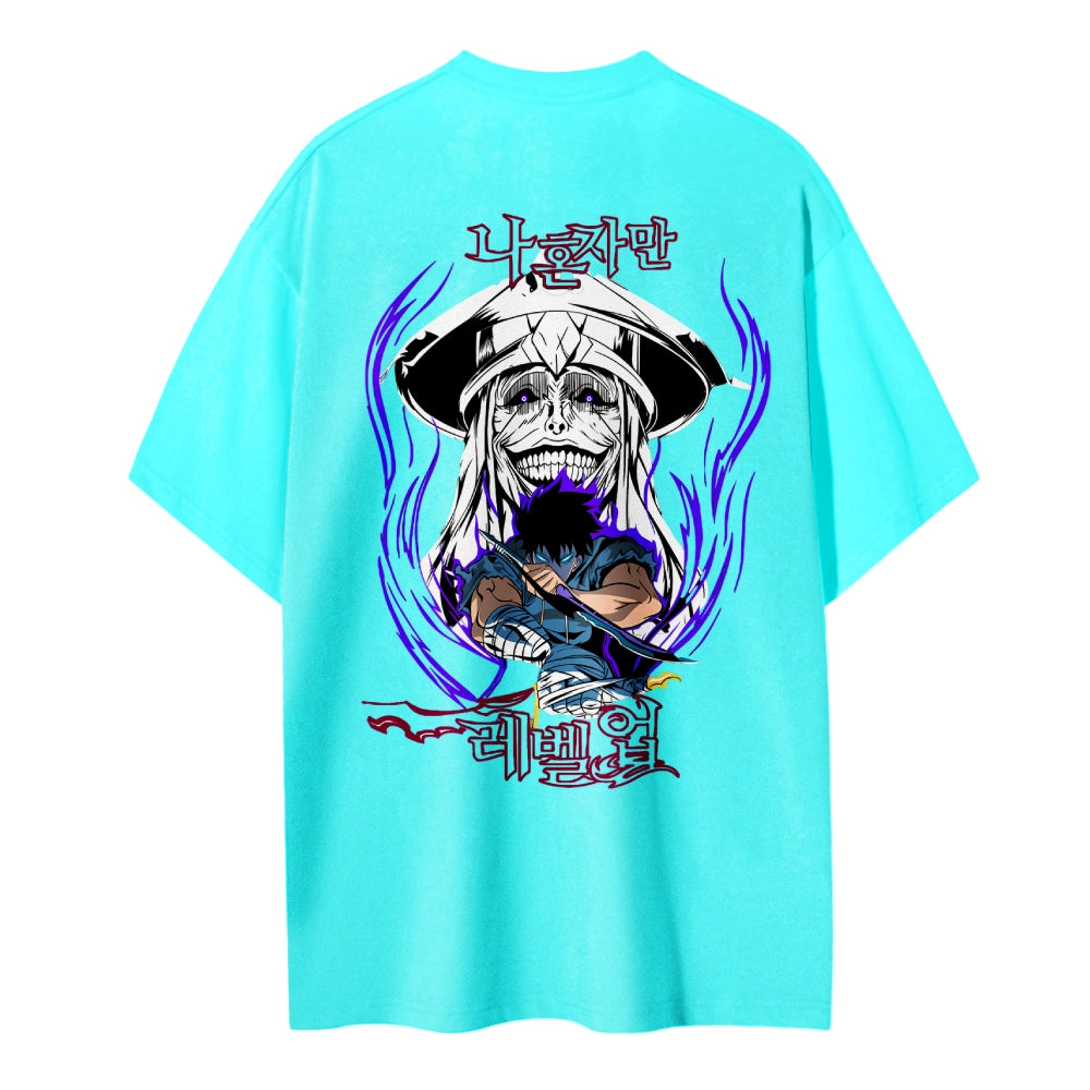 Solo Leveling Pure Cotton Unisex Crew Neck Anime T-Shirt