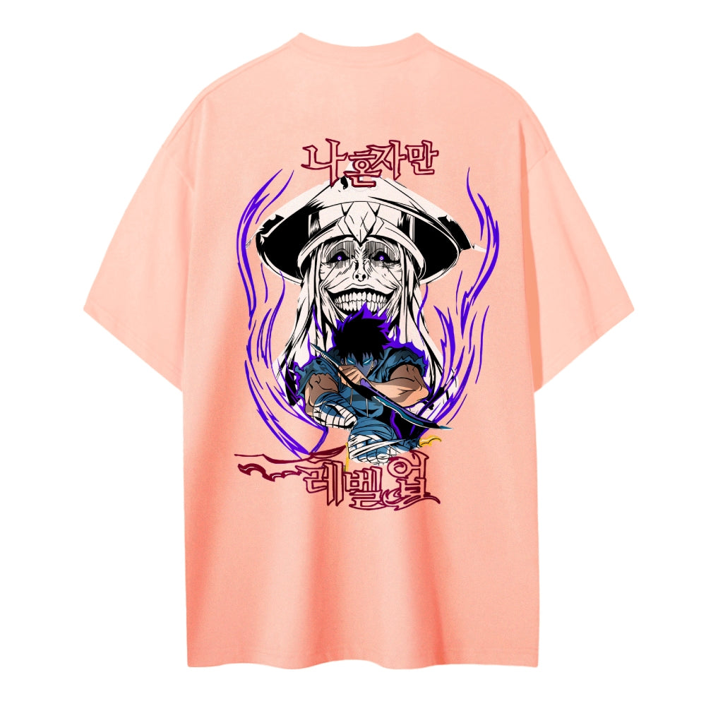Solo Leveling Pure Cotton Unisex Crew Neck Anime T-Shirt